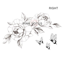 Load image into Gallery viewer, Floral & Butterflies- Scar Coverage- Grey wash