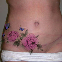 Load image into Gallery viewer, Floral Scar Coverage Tattoos