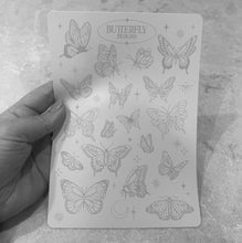 Load image into Gallery viewer, Butterfly & Tiny Tattoo Practice Skin