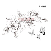 Load image into Gallery viewer, Floral & Butterflies- Scar Coverage- Grey wash