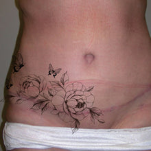 Load image into Gallery viewer, Floral Scar Coverage Tattoos