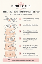 Load image into Gallery viewer, 3D Belly button/ Naval Temporary Tattoo