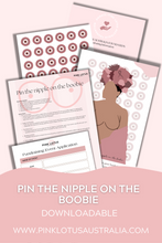 Load image into Gallery viewer, Downloadable- ‘Pin the Nipple on the Boobie’ FREE
